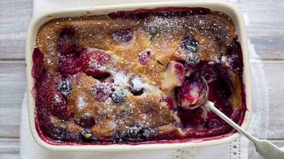 Clafouti aux petits fruits rouges