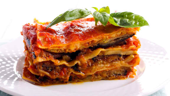 Lasagne d’aubergines à la menthe