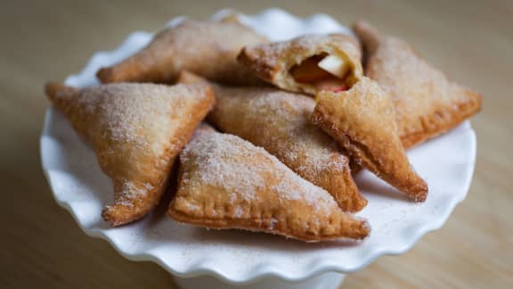 Chaussons aux nectarines et aux pommes