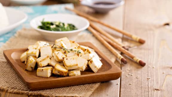 Tofu aux légumes à la japonaise