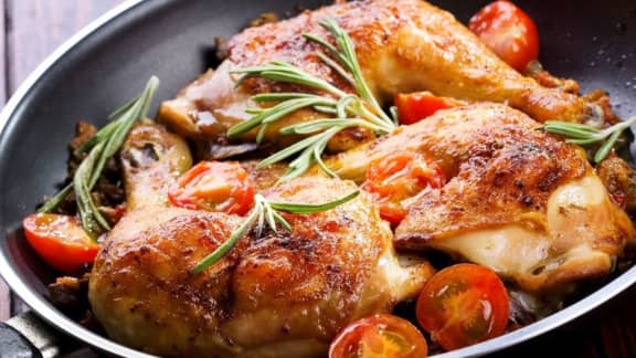 Poulet rôti à la provençale