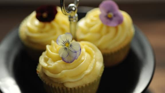 Cupcakes au chocolat blanc