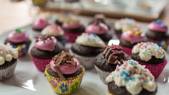 Petits gâteaux «cupcakes» chocolatés