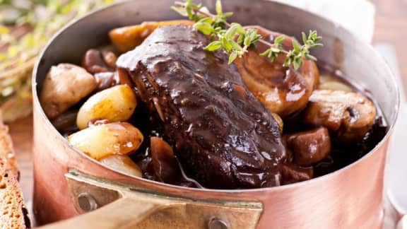 Joue de boeuf braisée au porto
