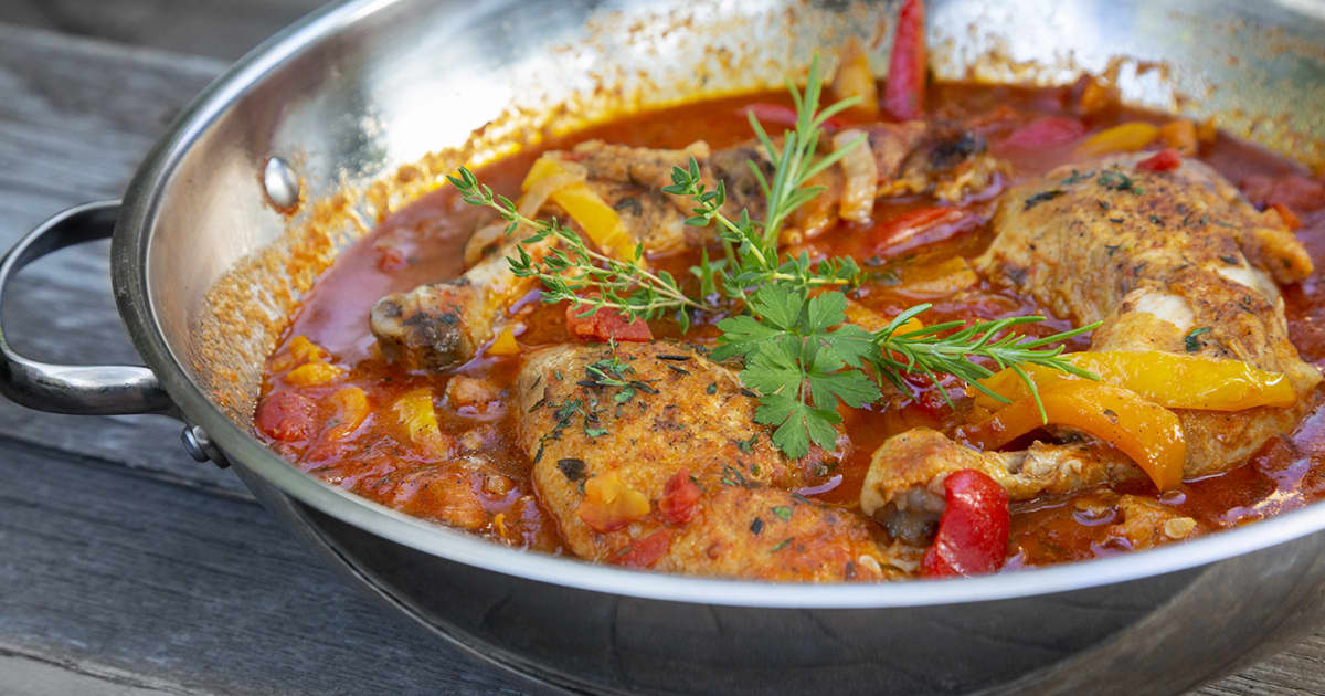 Poulet style basquaise | Zeste