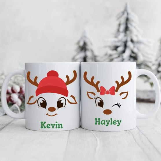 Tasse mug noël+cuillère personnalisée cadeau de fête