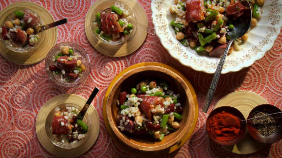 Salade de magret fumé