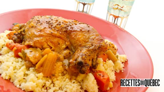 Couscous au poulet à la marocaine