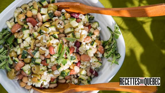 Salade de légumineuses méditerranéenne