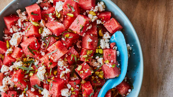 Salade de melon d'eau épicée