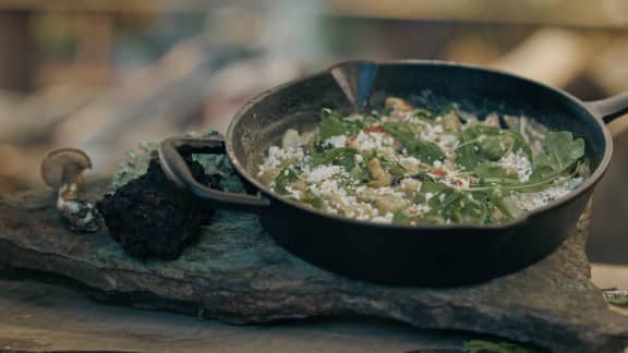 Gnocchis à la ricotta et aux champignons sauvages