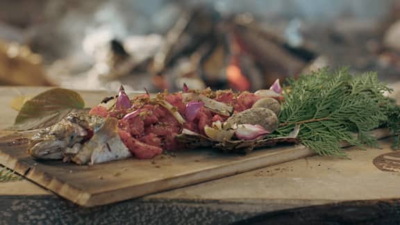 Crudo d’omble au sumac