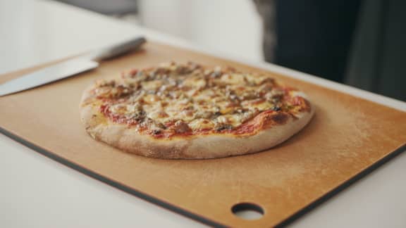 Pizza aux champignons