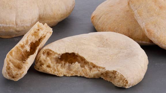 Pain pita au blé entier