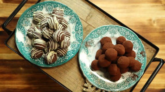 Truffes au chocolat et à l'orange