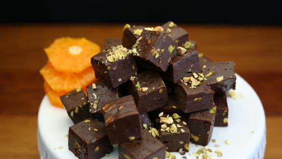 Fudge d’adulte à la liqueur d’orange