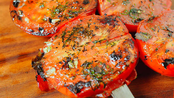 Tomates grillées à l'aneth