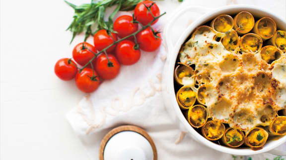 Jeudi : Cannellonis à la courge butternut et aux trois fromages