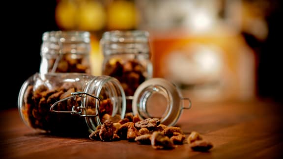 Noix rôties à l'érable