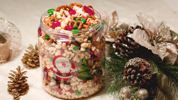 Popcorn surprise au caramel « épices de Noël »