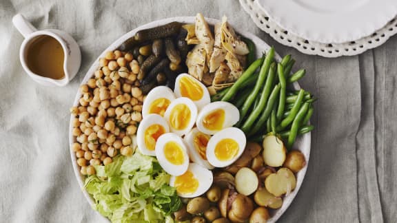 Trois fois par jour & vous: Salade niçoise végétarienne