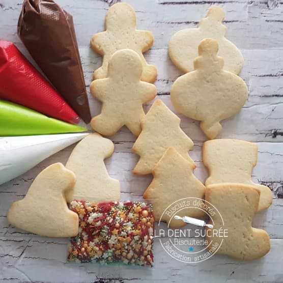6 kits de biscuits de Noël à décorer Zeste