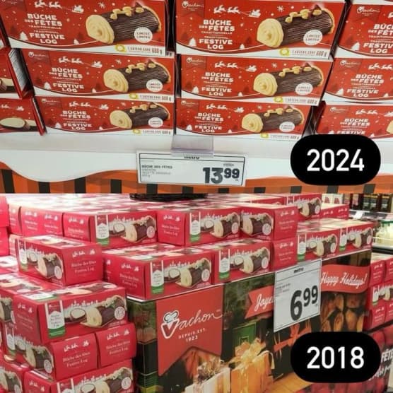 Bûche de Noël Vachon : Une augmentation de prix qui ne passe pas inaperçue