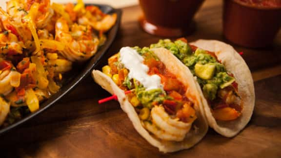 Tacos aux crevettes