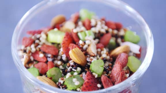 Mardi : Salade de quinoa aux fraises