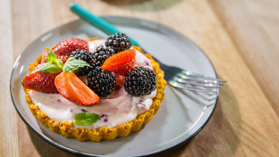 Tartelettes au fromage sans cuisson aux petits fruits