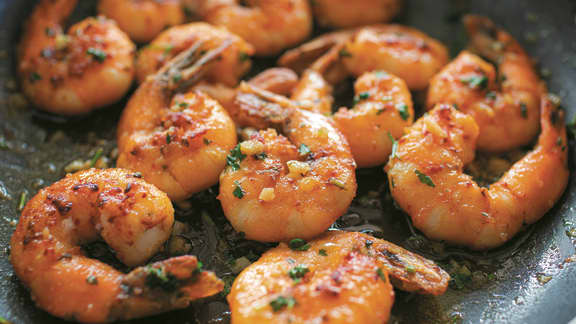 Crevettes au caramel