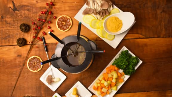 Fondue chinoise végétalienne