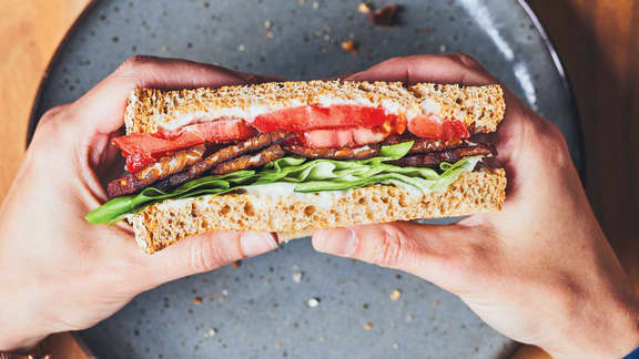 BLT au « bacon » de tempeh