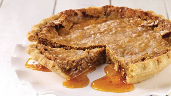 Tarte à l'érable croquante