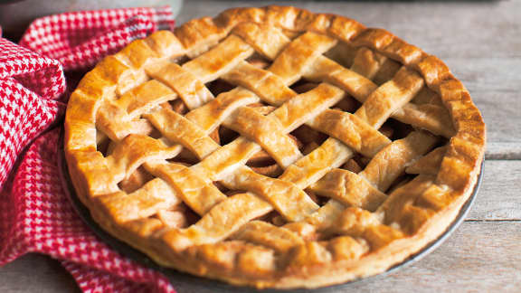 Tarte aux pommes et sa croûte au fromage à la crème