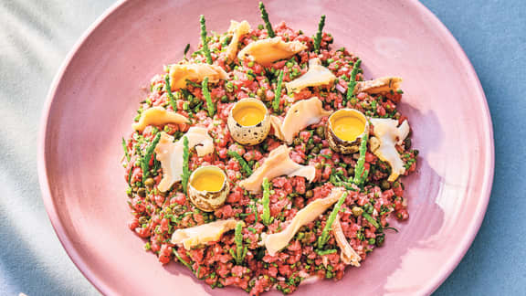 Vendredi : Tartare de boeuf aux bourgots