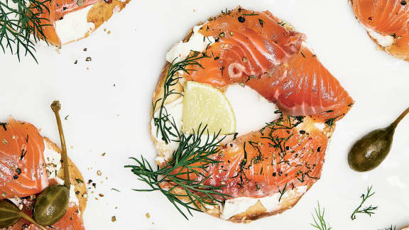 Gravlax de saumon à l'érable