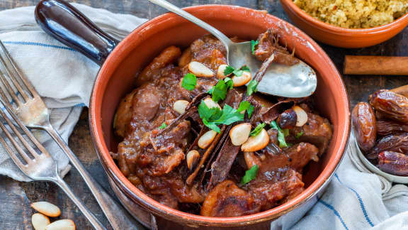 Tajine d'agneau aux pruneaux