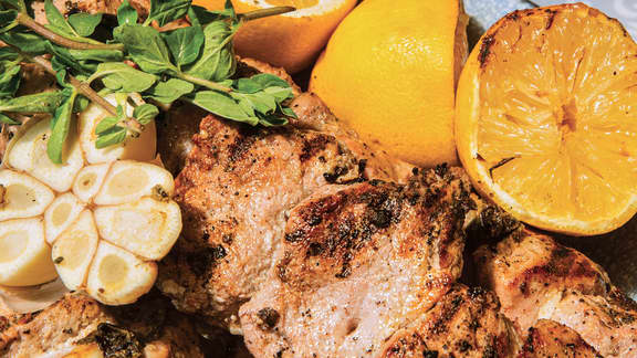 Souvlakis de porc