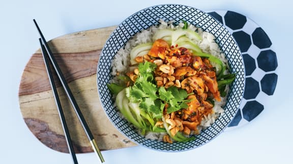 Mercredi : Stir-fry de bok choy au gingembre et poulet