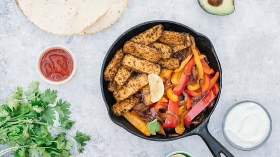 Fajitas de tempeh