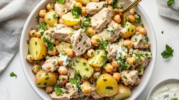La salade de pois chiches au thon d'Eve-Marie Lortie