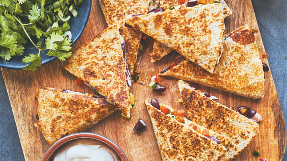 Samedi midi : Quesadilla vide-frigo