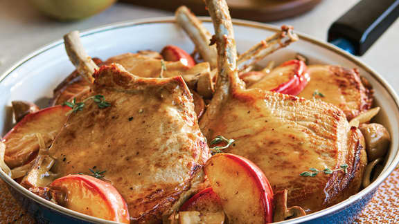 Côtelettes de porc du verger