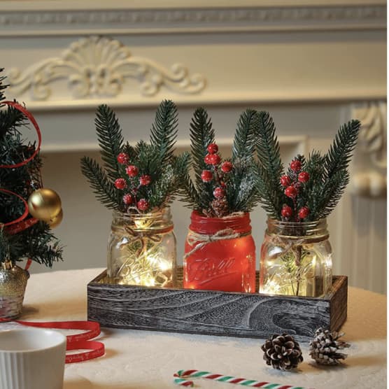 CENTRE DE TABLE SAPIN DE NOEL –