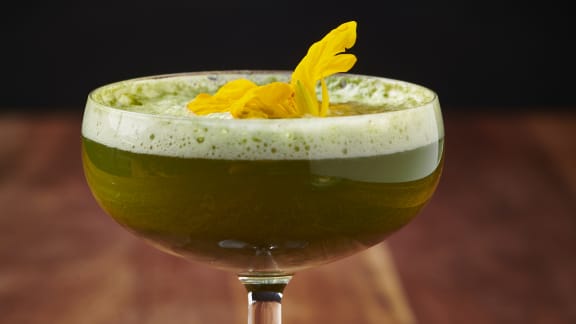 Matcha Mocktail à la fleur d’oranger