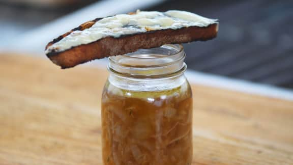 Soupe à l'oignon sur le BBQ