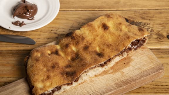 Pizza au Nutella et mascarpone