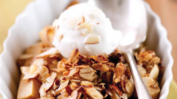 Pommes rôties aux amandes