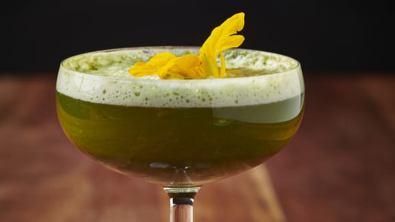 Matcha Mocktail à la fleur d’oranger